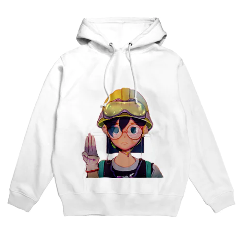 ミャンマー女子の3本指 Hoodie