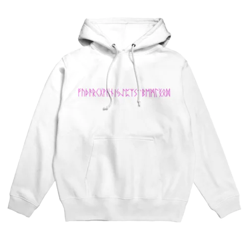 ルーン文字（ピンク） Hoodie