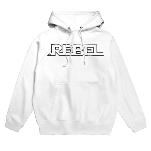 REBEL LINE BLACK パーカー