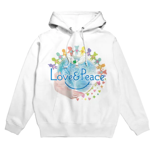 Love＆Peaceキッズ用ロゴ Hoodie