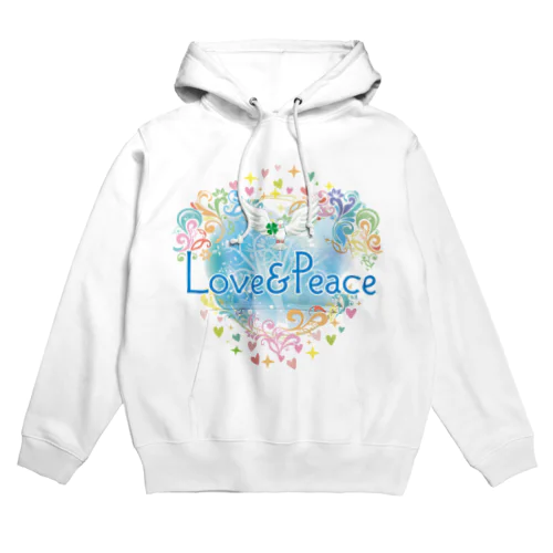 Love＆Peace大人用ロゴ Hoodie