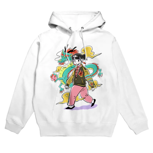 スカジャンチャイナ娘(龍) Hoodie