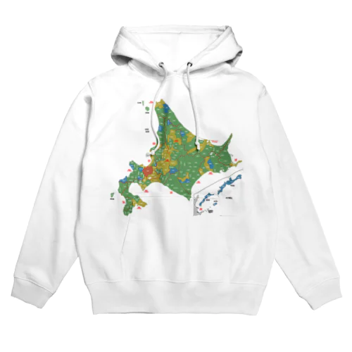 北海道179市町村地図 Hoodie