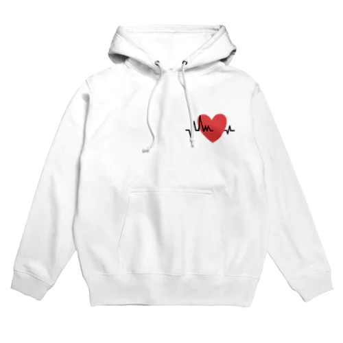 心電図 Hoodie