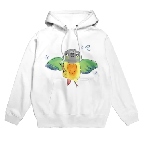 こわがりウロコインコ Hoodie