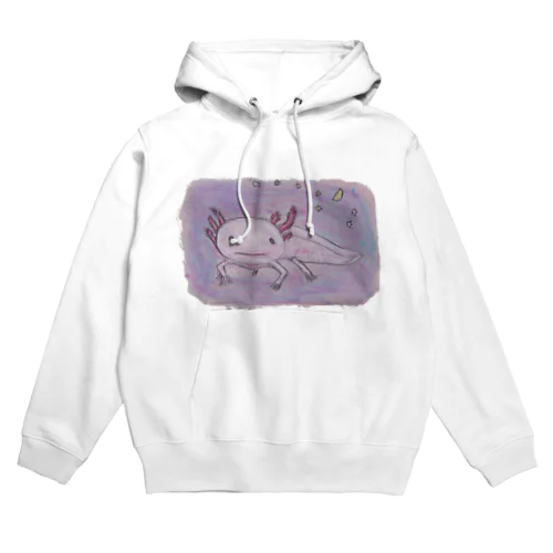 ウーパールーパーとお月さま Hoodie