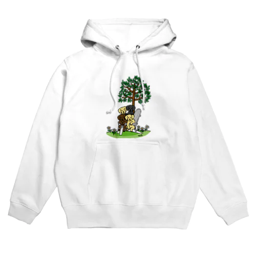 お庭でラブラドール Hoodie