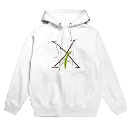 【X】カマキリついてるよ！イニシャル Hoodie