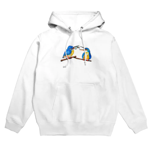 カワセミのあげるよ透過 Hoodie