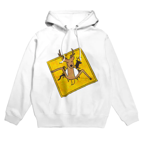 動物注意シカ Hoodie