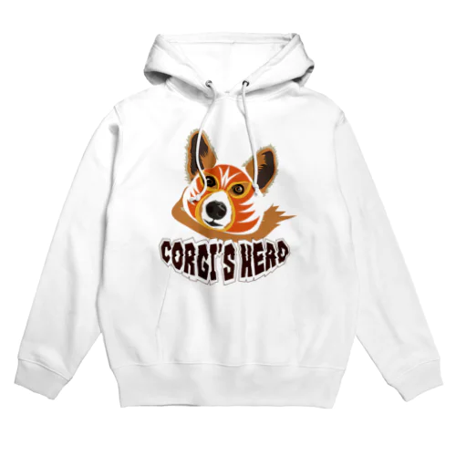 コーギーズヘッドのコーギーマスクロゴ Hoodie