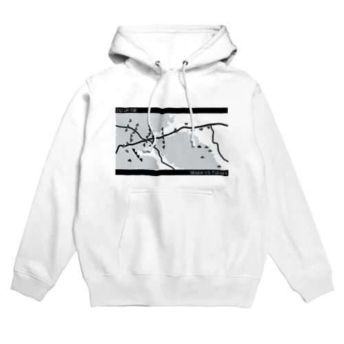 関ヶ原布陣図黒 Hoodie