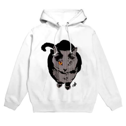 灰色の猫 Hoodie