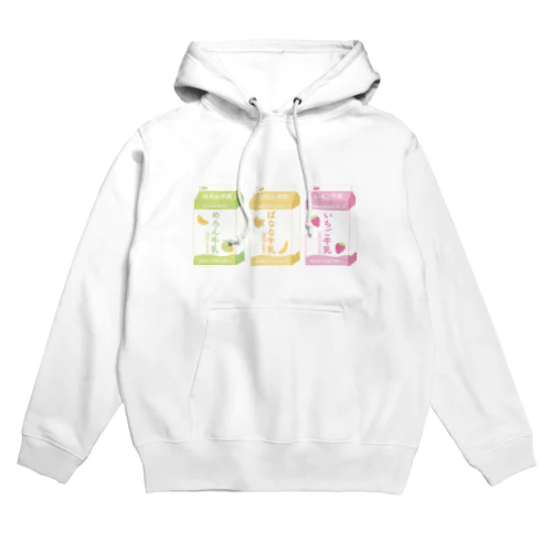 ３色牛乳 Hoodie