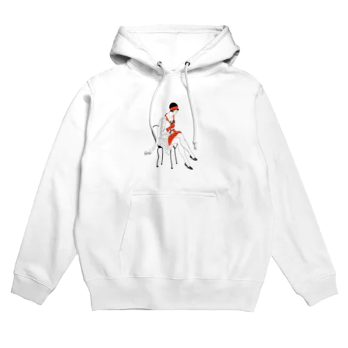 アート  アール デコ ポスター スタイル デザイン  Art Deco Poster Style Design Woman Hoodie