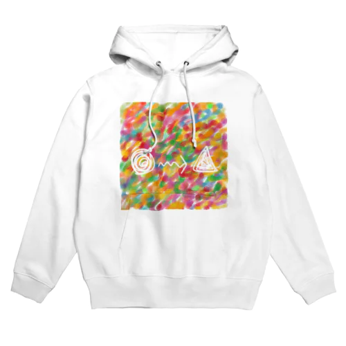 派手グラフィックまるさんかく Hoodie