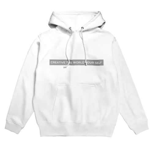 creative the world your self(グレー) Hoodie