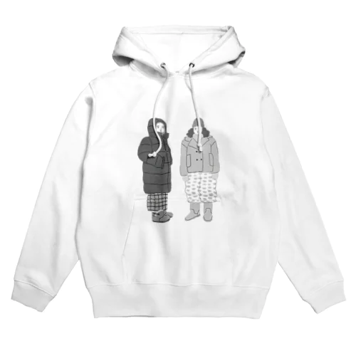 冬の女性たち Hoodie