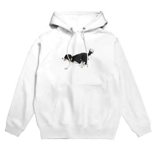 走るボーダーコリー千ちゃん Hoodie