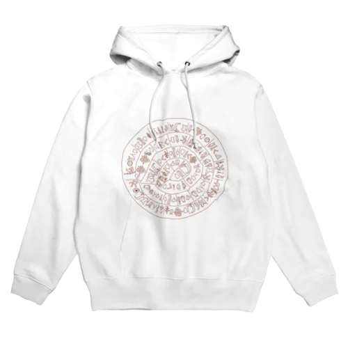 ファイストスの円盤B面（地色なし） Hoodie