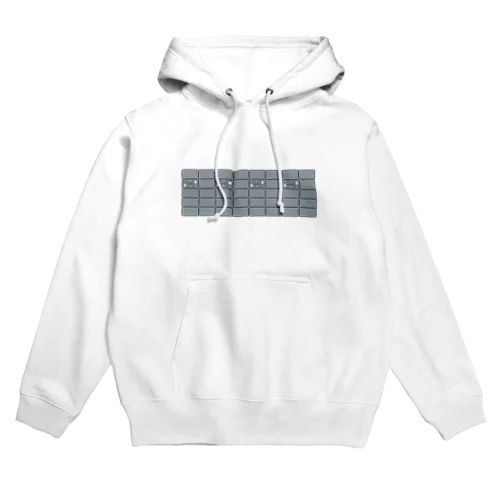 ブロック塀　ロング　ドット絵 Hoodie