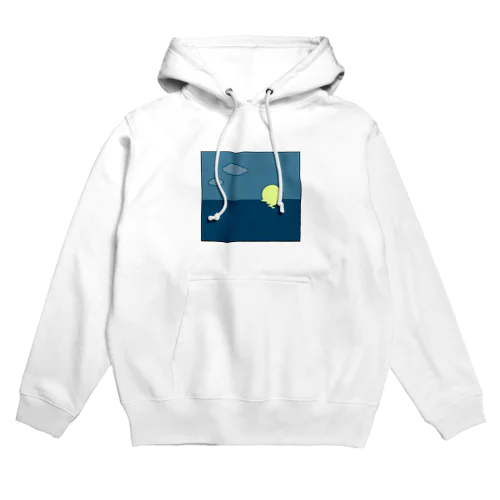 ビックシルエットTシャツ-月溶け Hoodie