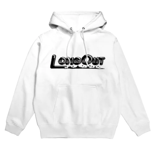 LONGOUTブラックロゴ Hoodie