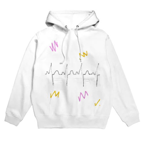 心電図モニターのらくがき Hoodie