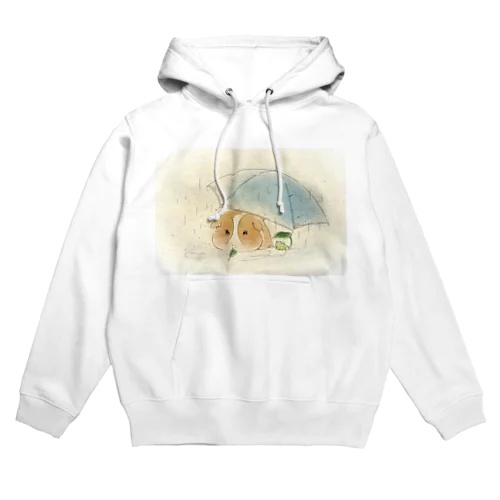 モルモットと傘 Hoodie