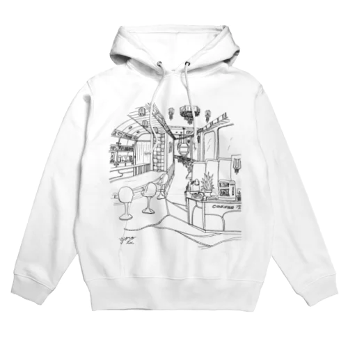 レトロ純喫茶　黒 Hoodie