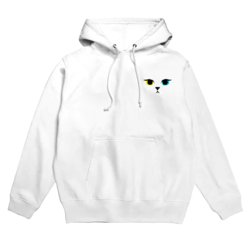 オッドアイな白猫 Hoodie