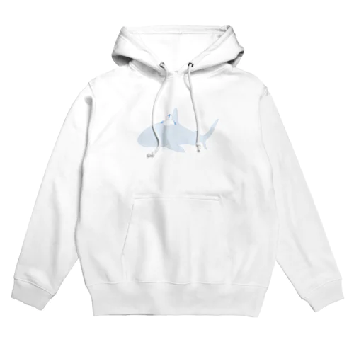 おやすみサメさんとぺんぎん(ツートン) Hoodie