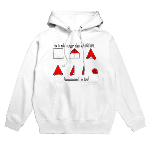 最後で諦める折り紙 Hoodie