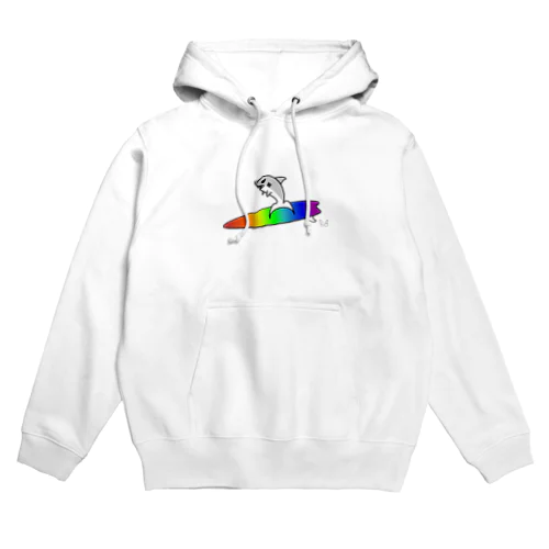 シャークボーいい波のってんねぇ Hoodie