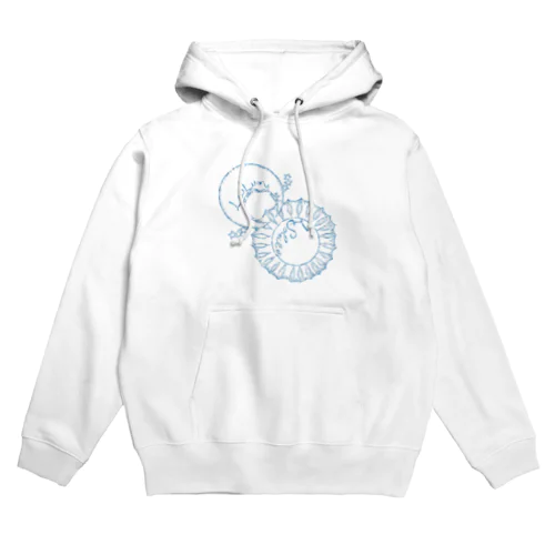 ルナソレシンプルロゴ（水） Hoodie