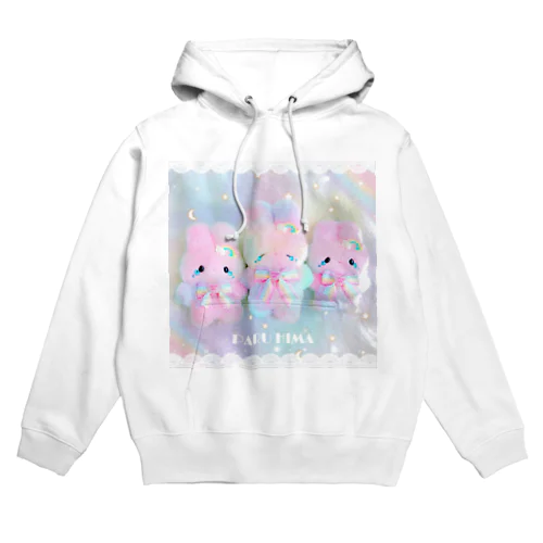 虹色泣き虫ふわうさ Hoodie