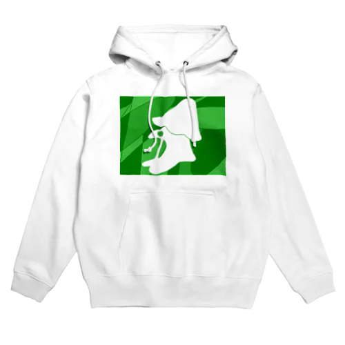 わたがしデザイン（緑・白） Hoodie