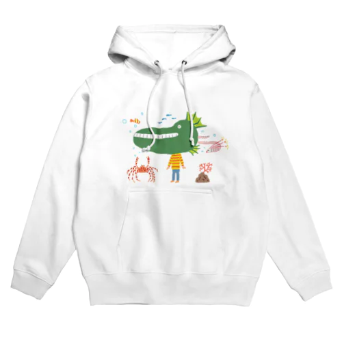 しましま半魚人 Hoodie