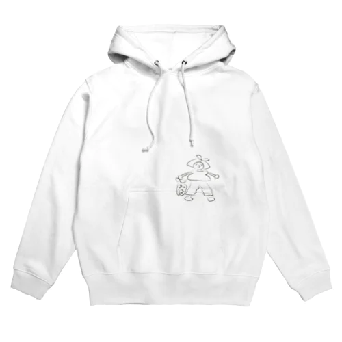 ベビ、コインランドリーへ行く Hoodie