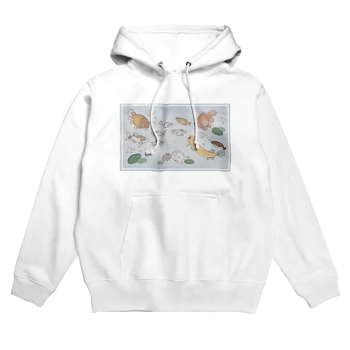 仲良しお魚シリーズとお花 Hoodie