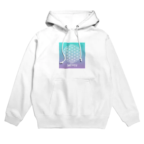 ワンダーシレール フラワーオブライフ・グラデーションシリーズ（グリーンパープル） Hoodie