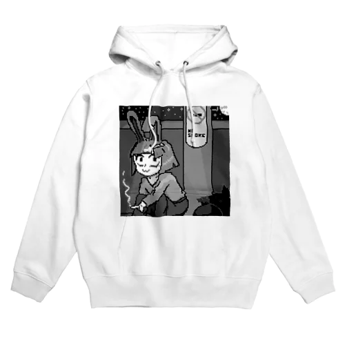 半グレドットウサ Hoodie