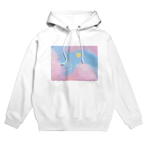 桜色のそらのお月見 Hoodie