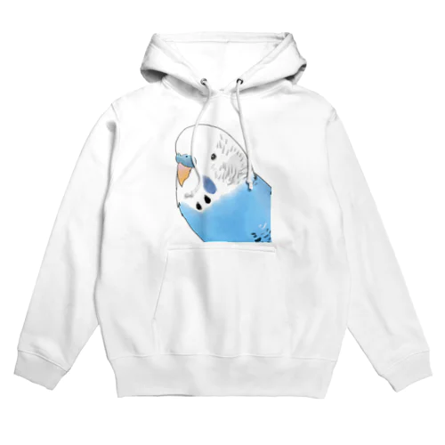 見つめるセキセイインコちゃん【まめるりはことり】 Hoodie