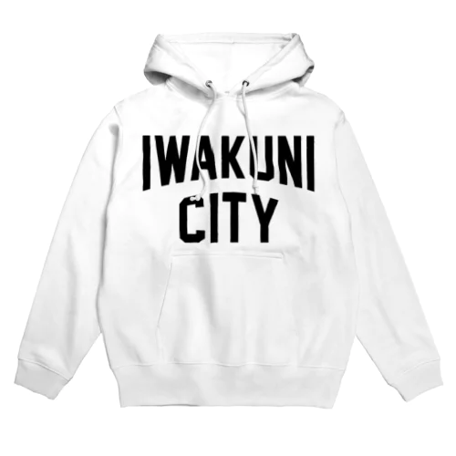 岩国市 IWAKUNI CITY　ロゴブラック Hoodie