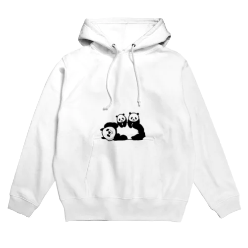 パンダの親子 Hoodie