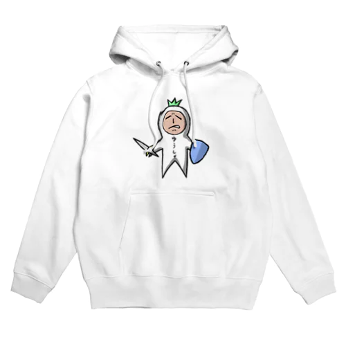 世知辛さを感じている顔の勇者 Hoodie