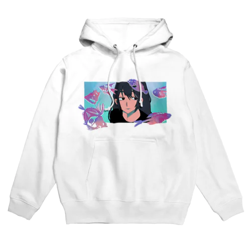 透明骨格標本と Hoodie