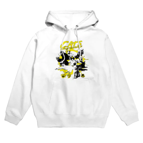 猫が世界を支配する（黄） Hoodie