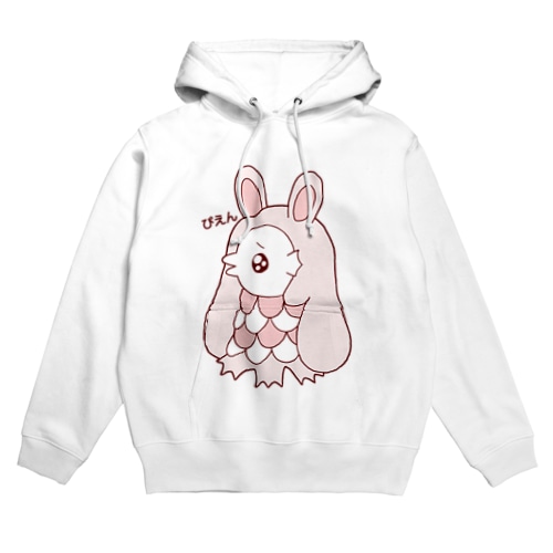 ぴえんうさ耳アマビエ　文字あり Hoodie
